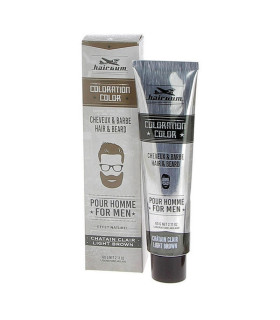 Tinte Masculino Barba y Cabello Hairgum Nº 5.1 castaño claro 60ml