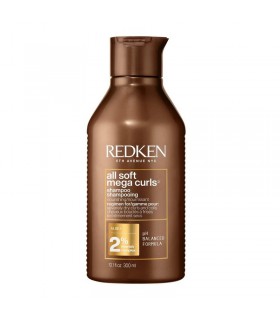 Champú nutritivo All Soft Mega Curls de Redken, 300 ml